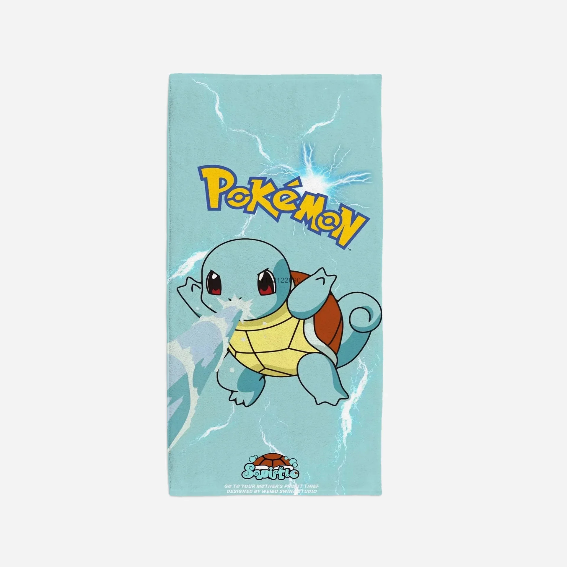 Toalla de playa de Pokémon, paño de baño suave de Squirtle, 70x140, Anime, Pikachu, Kawaii, Spa para niños y niñas