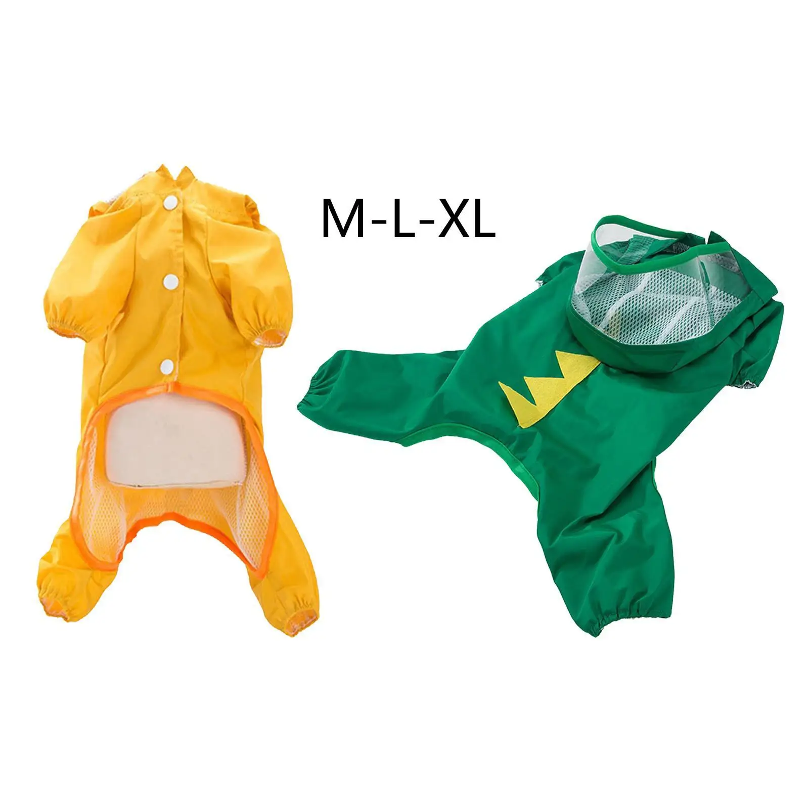 Cartoon Dog Rain Coat Teddy Bichon Rain Wear Hooded Poncho for Small Dogs