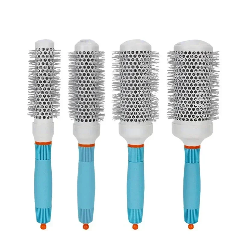 Professional Salon Round Hair Styling Brush - Blue