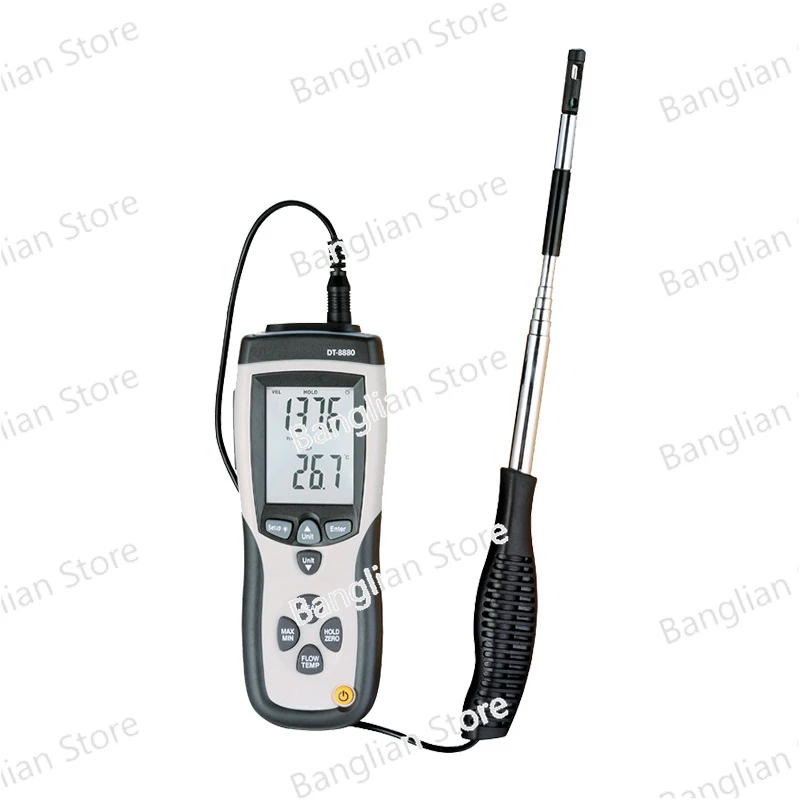 

Portable Thermal Anemometer Wind Speed, Air Volume, Wind Temperature Differential Pressure USB Transmission