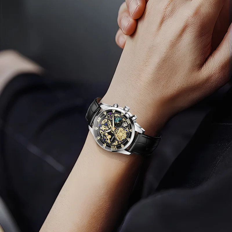 SKMEI Top Brand Luxury Full Steel Business Watches Mens 3Bar Waterproof Japan Quartz movement Calendar Wristwatches reloj hombre