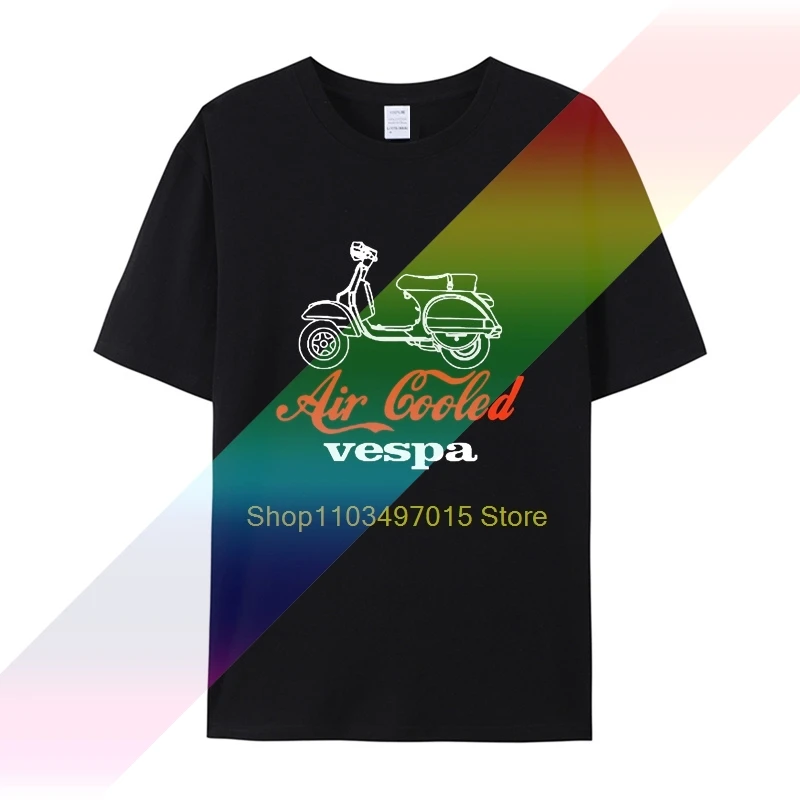 T-Shirt Vespa Scooter Jack Alpha Raffreddata Ad Aria