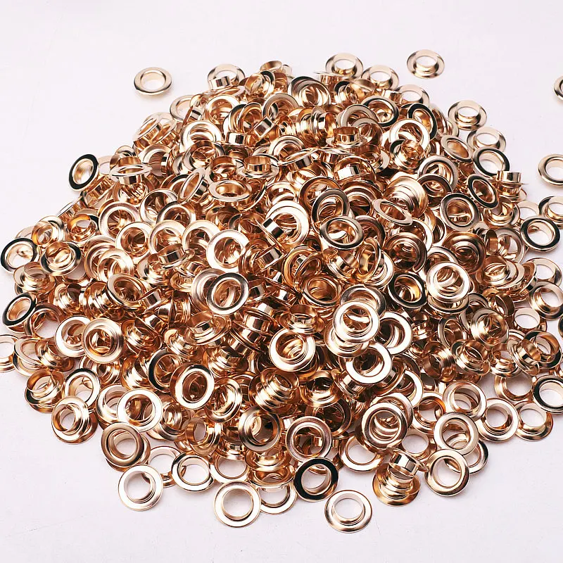 Eyelet Grommet Ring Eyelet Grommet Ring Kit Screw Back Eyelets Metal Eyelet Buttons for Clothes Plating Accessory Handbag Findings 100Sets Factory Direct