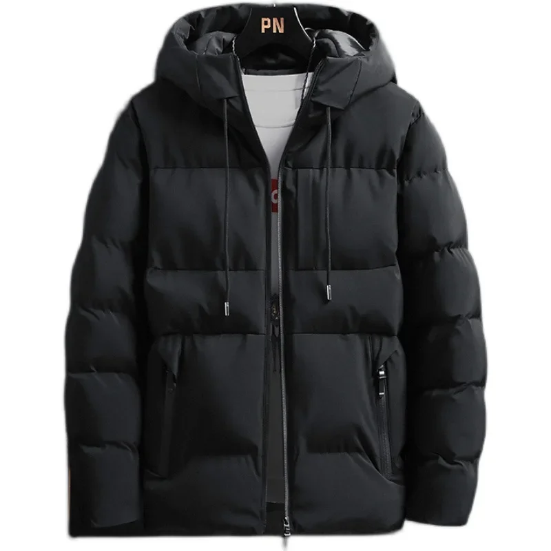 Winter Jacket Men Parkas Thicken Warm Coat Mens Hooded Jackets Solid Parka Coat Fashion Streetwear Men's Parka Plus Size M-4xl