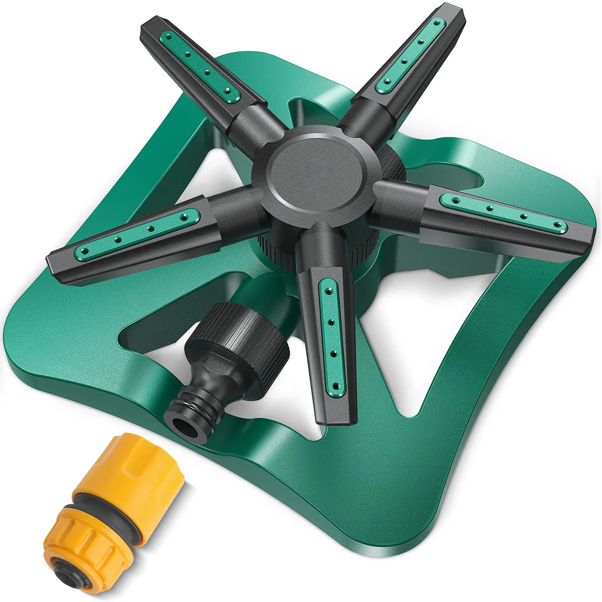 Irrigatore Automatico Da Giardino A 360° In Plastica ABS - Raggio 4-7 Metri Con Puntale E Nastro Teflon - 3