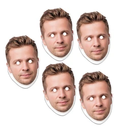 Custom Photo Face Masks - Personalized Funny Face Masks for Party Decorations and Photo Booth Props (6pcs Face Mask)
