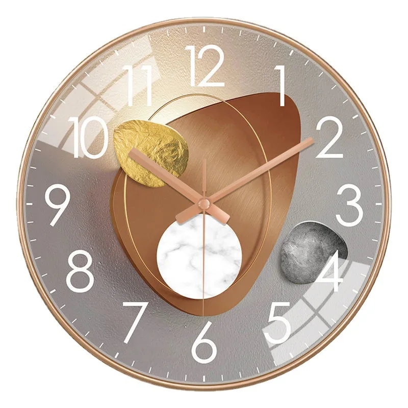 

Wall Clock Home Decor Wall Hanging Clock Living Room Decoration Light And Shadow Wall Clock Household Fashion Silent Clock K355