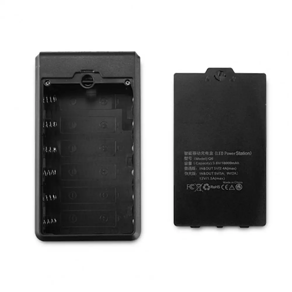 Practical Power Bank Shell Portable Welding free 6 X 18650 DIY Battery Case Pack Power Bank Case Multiple Protection