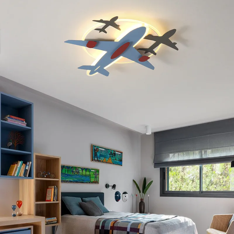 

Led Modern untuk Kamar Anak-anak Perlengkapan Lampu Kamar Bayi Pesawat untuk Langit-langit Kamar Anak-anak Kamar Tidur Lampu Led
