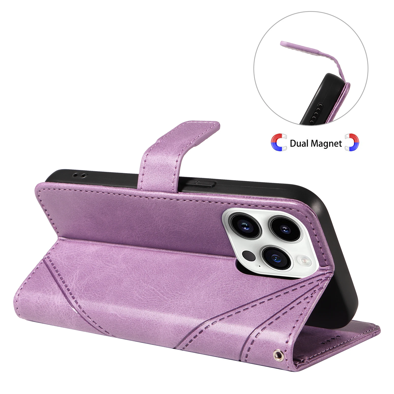 Luxurious Leather Wallet Phone Case with Enhanced Protection