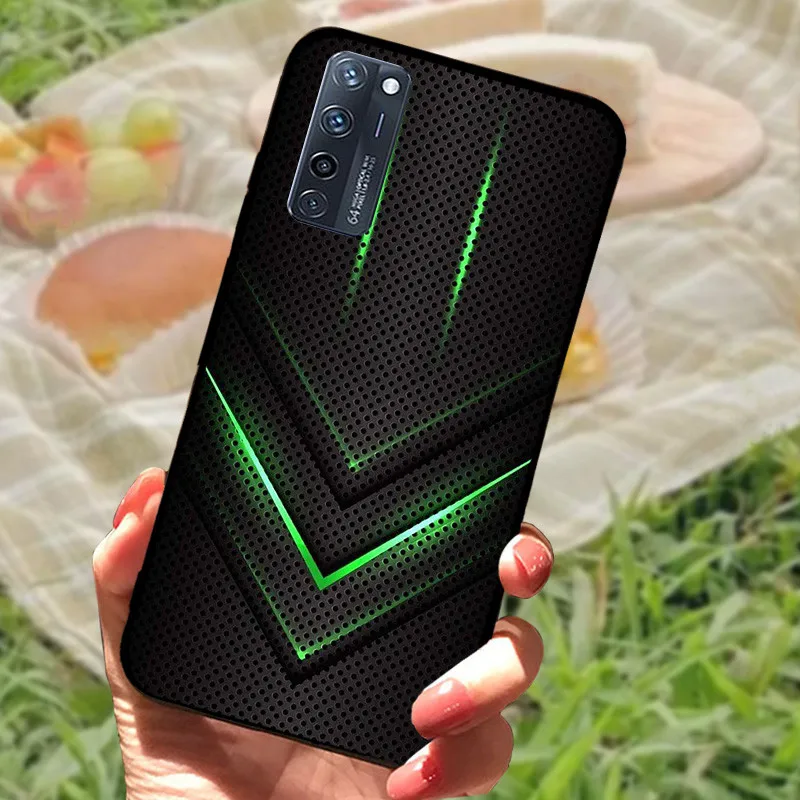 Enhanced Silicone Soft Marble Black Bumper Protective Case Cover