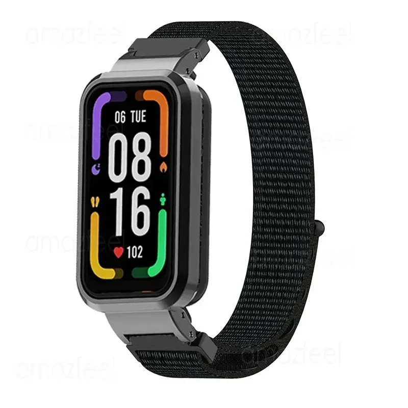 Redmi Band Pro 스마트 밴드 액세서리 용 스트랩 케이스 보호기, redmi Band pro 시계 밴드 보호 커버 용 나일론 팔찌