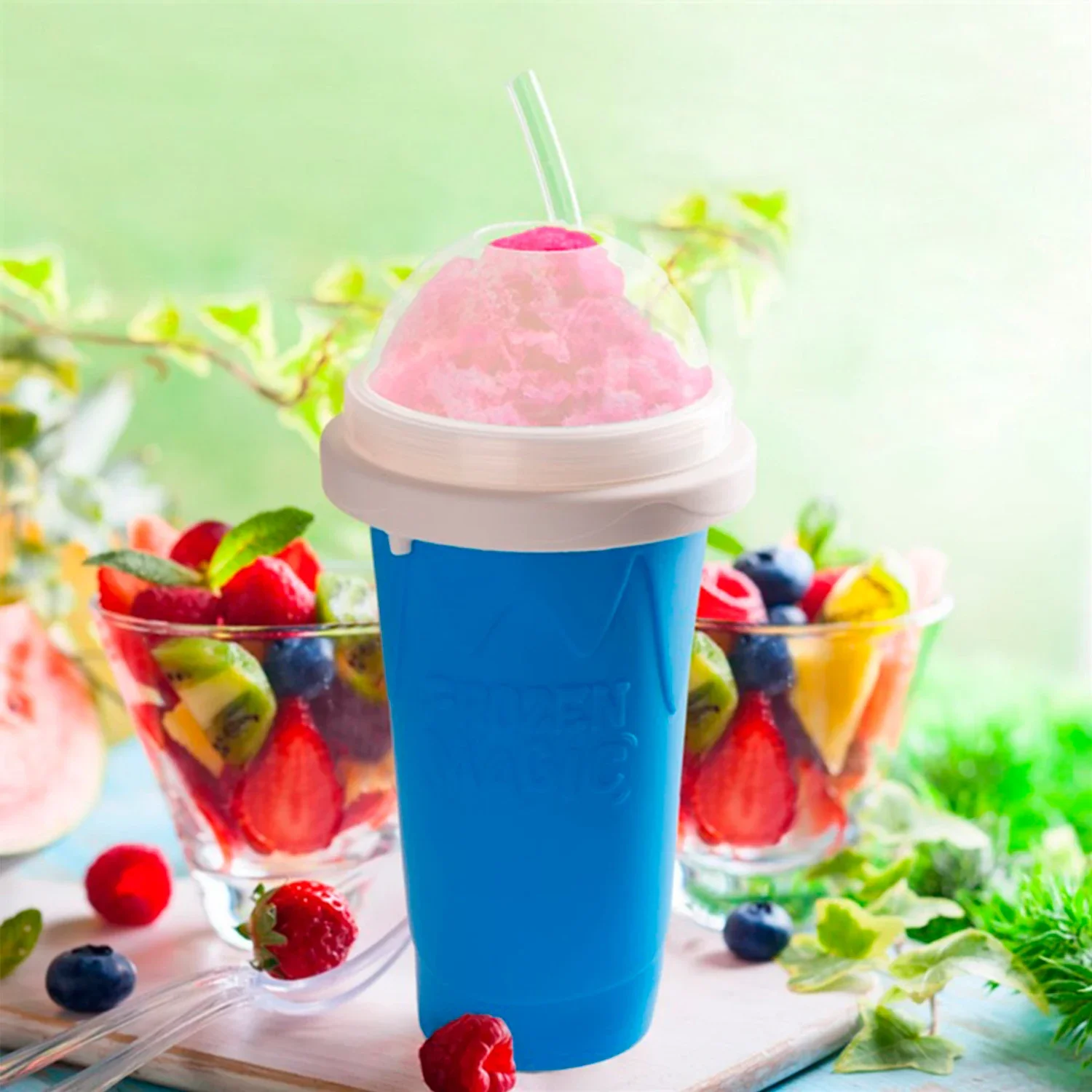 Summer Squeeze Homemade Juice Water Bottle Quick-Frozen Smoothie Sand Cup Pinch Fast Cooling Magic Ice Cream