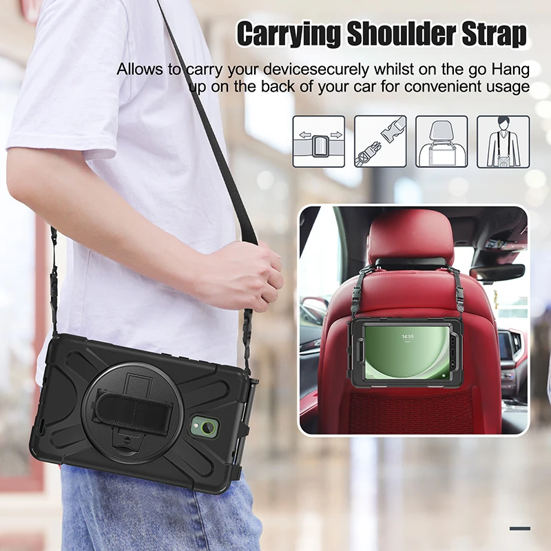 Enhanced Protective 360° Rotating Tablet Case with Stand