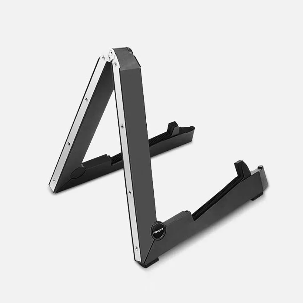 Flexzion Supporto Per Chitarra Pieghevole – Telaio Ad A Regolabile, Leggero E Portatile Per Acustica, Elettrica, Basso, Ukulele