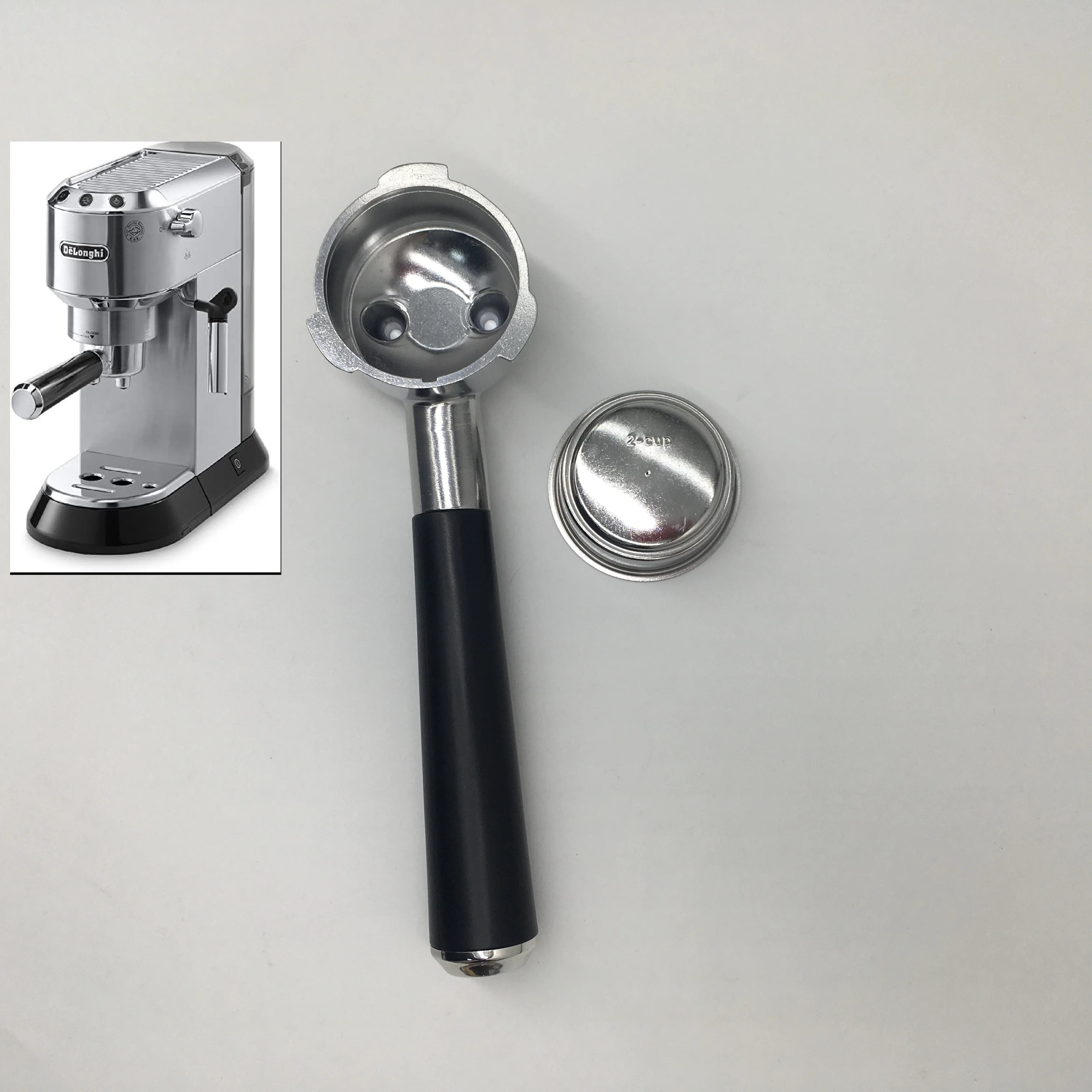 EIFOCWCY Porte-filtre sans fond 51 mm 2 oreilles pour Delonghi