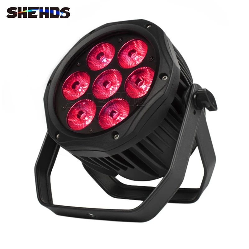 SHEHDS Waterproof LED Par 7x12W RGBW Light Outdoor IP65 7x18W 6in1 DMX Effect Stage Professional DJ