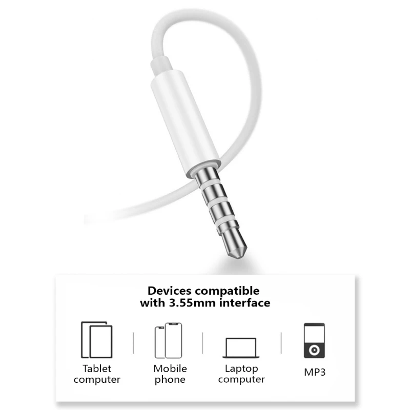 

Corded Earbuds in-Ear Headphones Earphones with Microphone 3.5mm Corded Earphone Earbuds Videoconferences Call for Phone