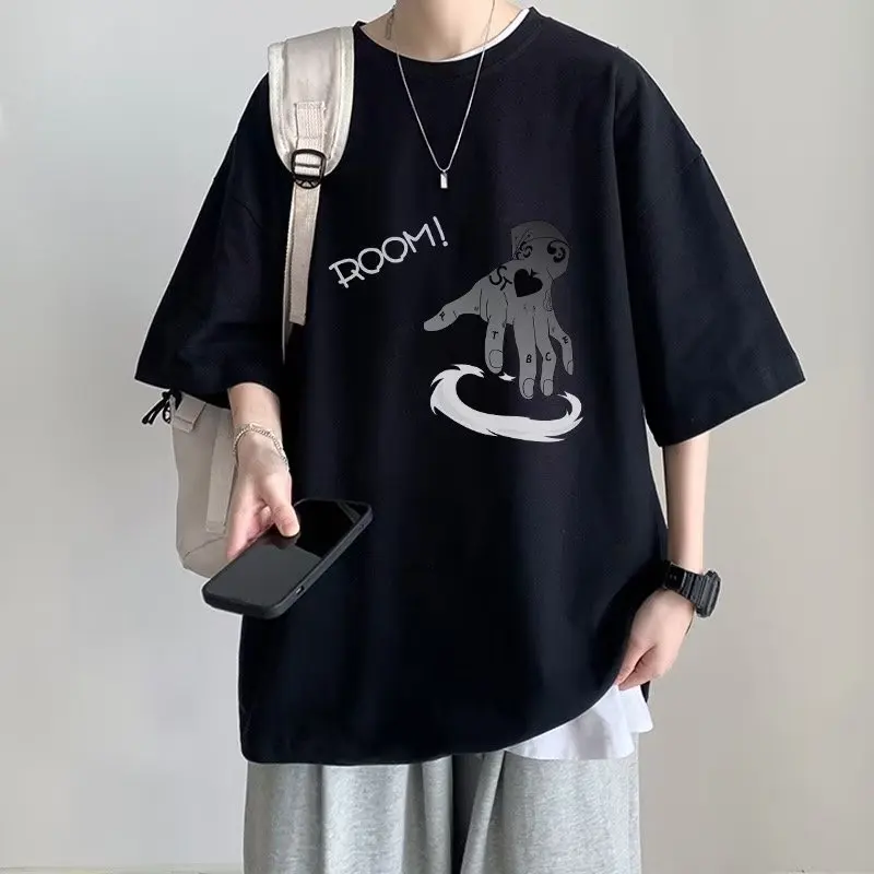 

Summer Pattern Short Sleeve T-shirt Y2k Retro Valorant Clothing Fantasy Pride Attack Electric Harajuku Essentials Streetwear