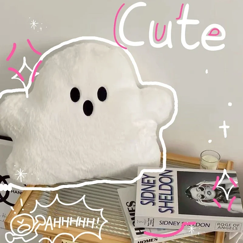 Kawaii Halloween Stuffed Animal Spoofing Ghost Pumpkin Bat Creative Throw Pillow Party Gift Doll Home Bedroom Decoration 3