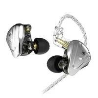 KZ ZSX 1DD+5BA Hybrid Drivers in-Ear Monitor Earphones HIFI Bass Earbuds Music Game Sport Headset 2PIN Cable ZS10PROX ZAR PR1PRO 1