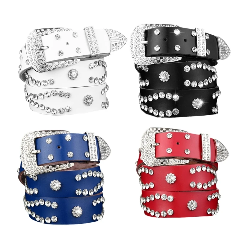 

Multiple Color Waist Belt Western Sequins Belt Cowgirl Cowboy Belt