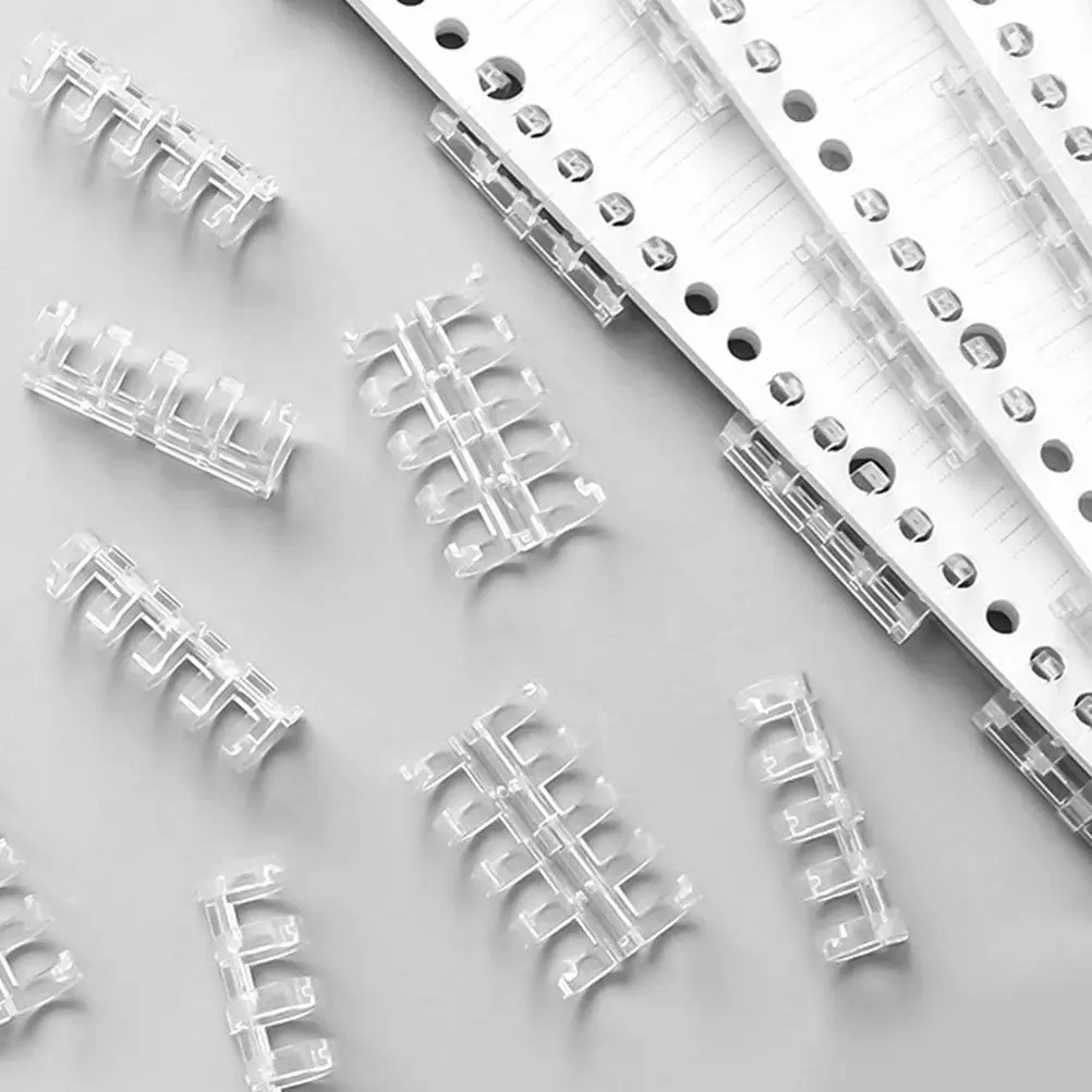 10Pcs 프리미엄 유연한 루스 리프 바인더 세트 메모 파일링 페인팅 저널링 스크랩북 크리에이티브를 위한 5홀 파일 클립