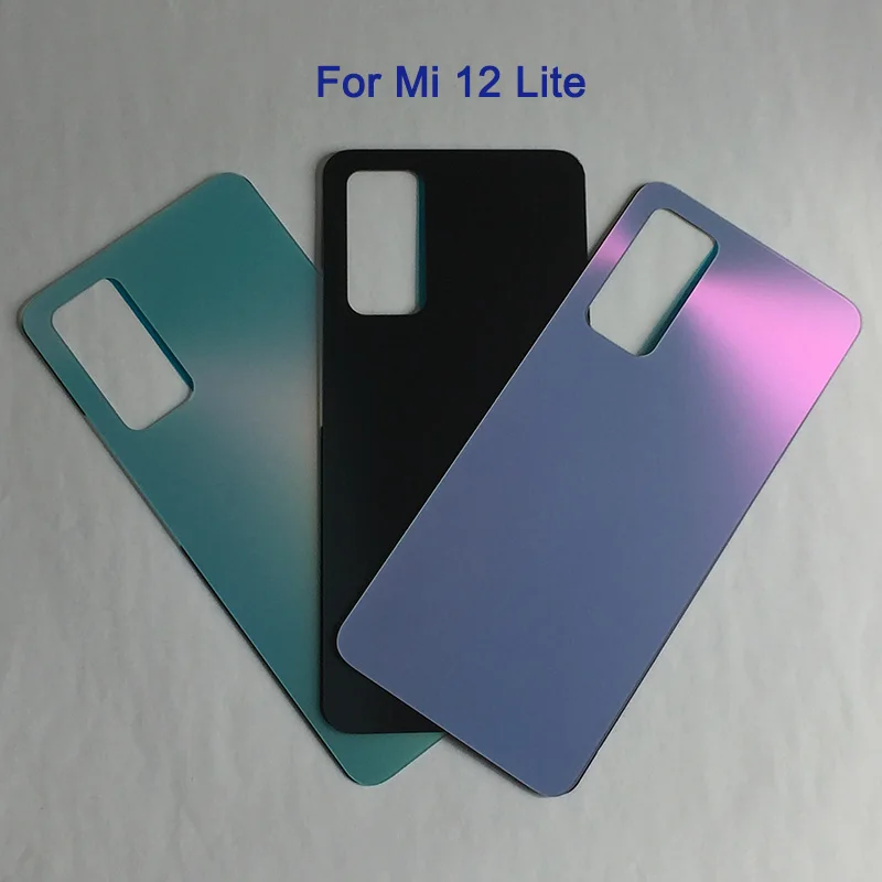 

Задняя крышка батарейного отсека для Xiaomi Mi12 Lite Mi 12, 3D стеклянный чехол для XIAOMI Mi 12 Lite, задняя крышка