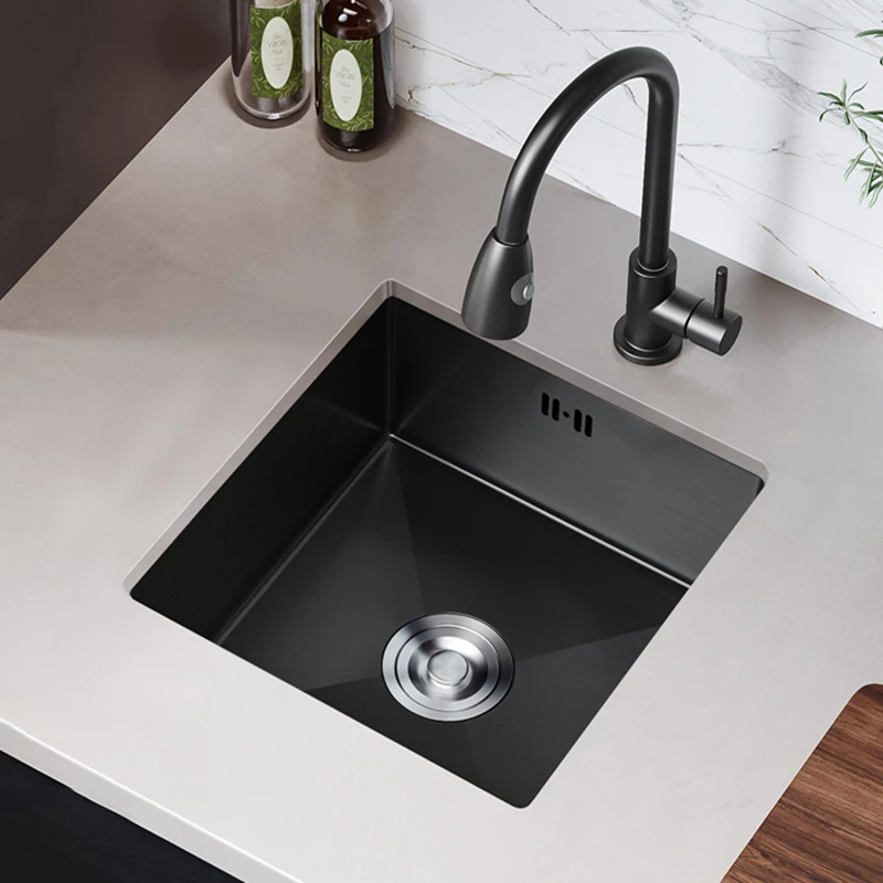 304 Stainless Steel Kitchen Small Sink Island Counter Bar Sinks Vegetable Washing Basin