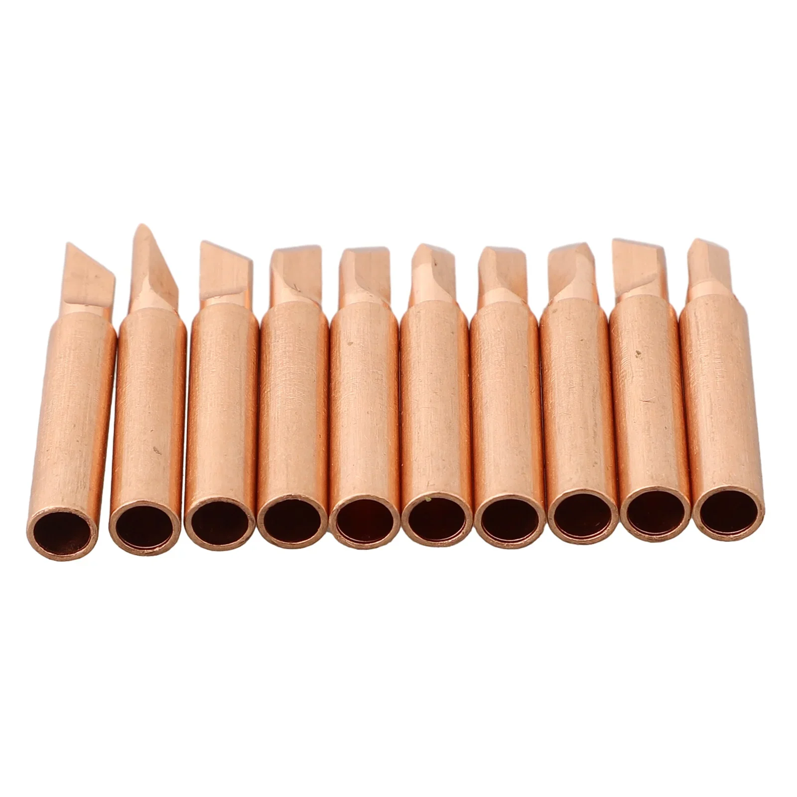 

10Pc Pure Copper Soldering Iron Tip 900M-T-K Welding Electric Iron For 936/937/938/969/8586/852D Weld Station Soldering Iron Tip