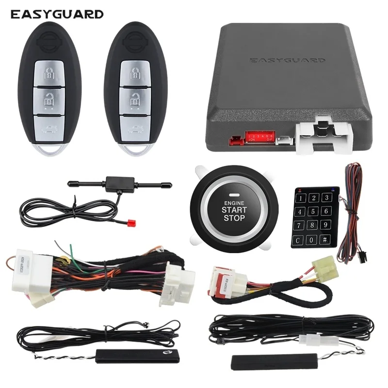 

Plug And Play Kit For Nissan LIVINA 2011-2016 Push Start Button Remote Starter PKE Auto Lock Unlock Trunk Release Password Entry