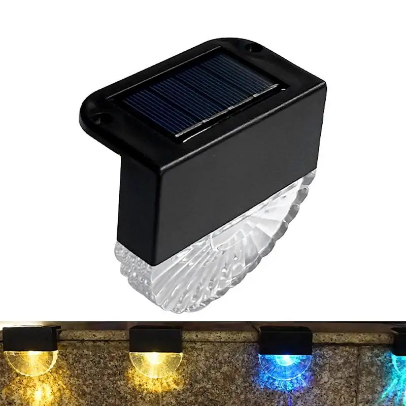 

Solar Stair Lights With Waterproof LED Outdoor Lamps For Pathway Railing Fence Yard Balcony Lighting Decoration For Garden