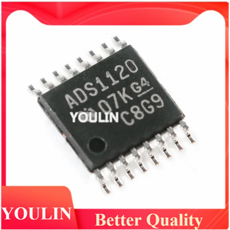 

2pcs New original genuine SMD ADS1120IPWR ADS1120 TSSOP16 24-bit analog-to-digital converter chip