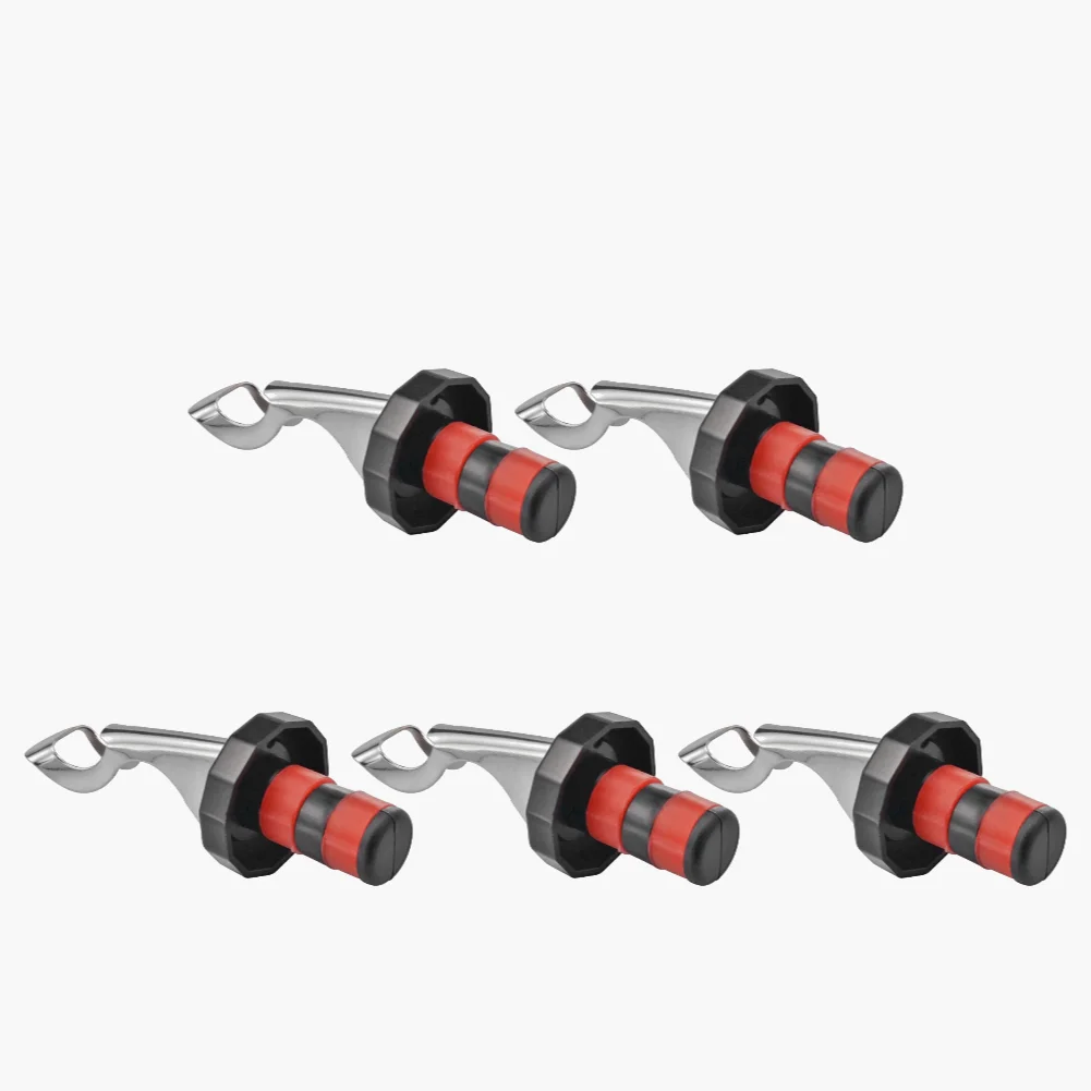 5PCS Black Red