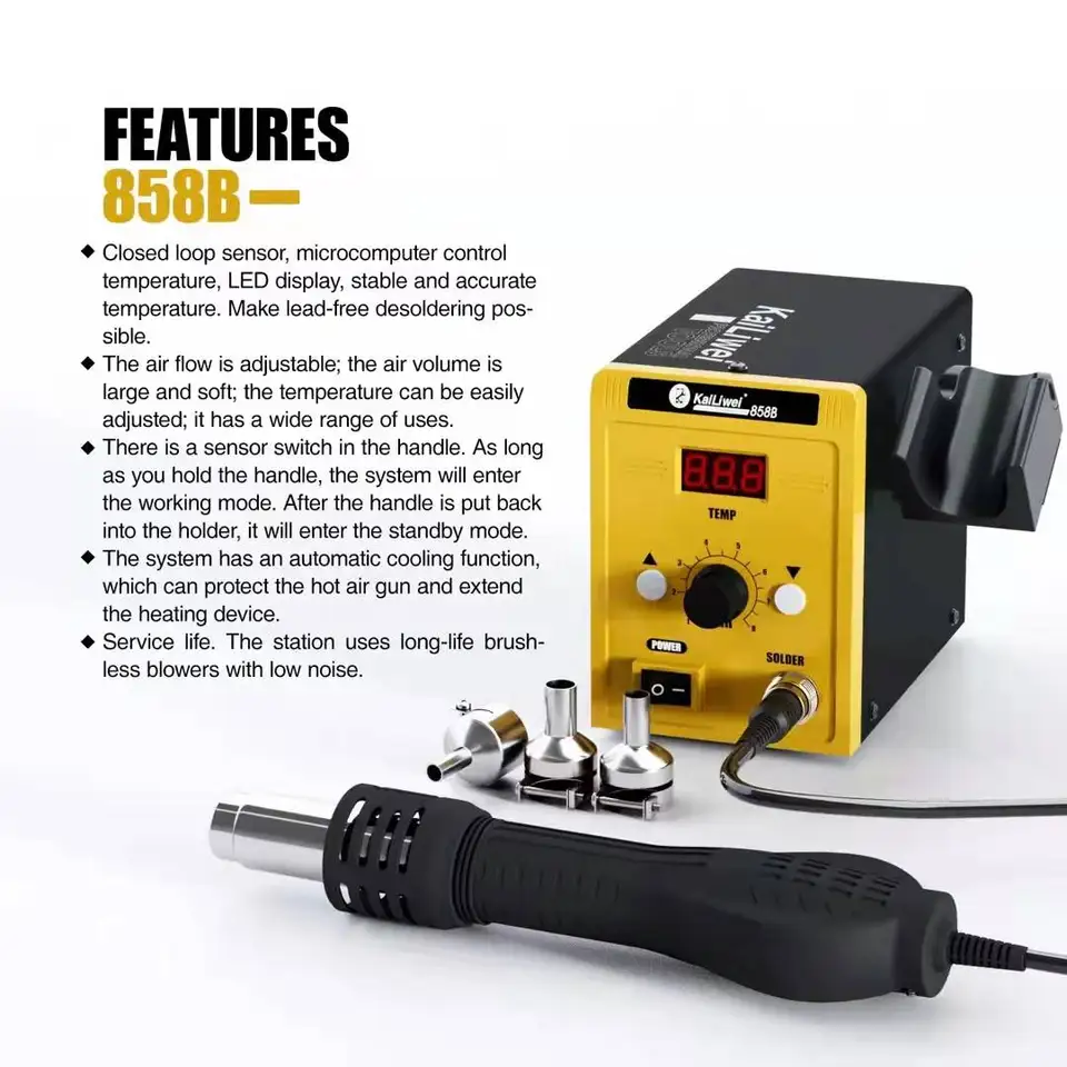 Filling Rework Tool Digital SMD Repair Station MeFix 8858 Digital Hot Air Rework Station ...