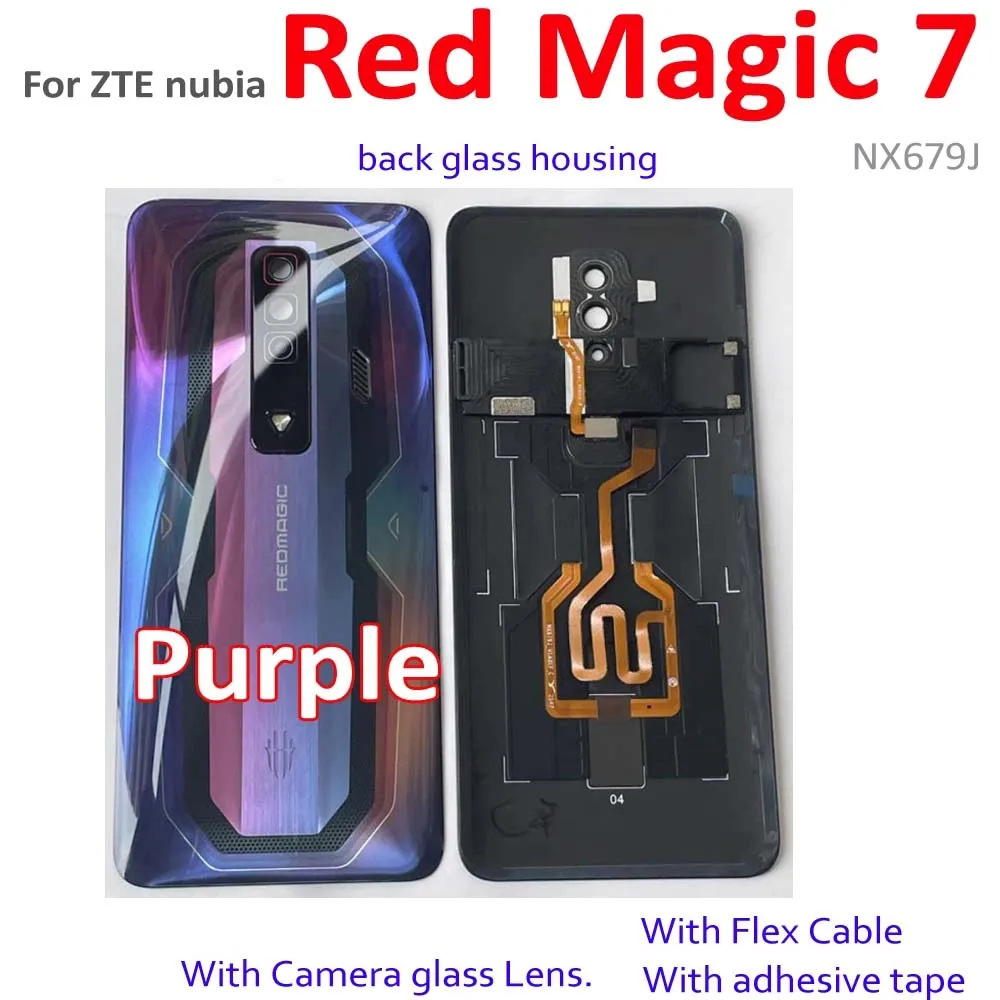 Best AAA+ Back Glass Cover Battery Housing For ZTE Nubia Red Magic