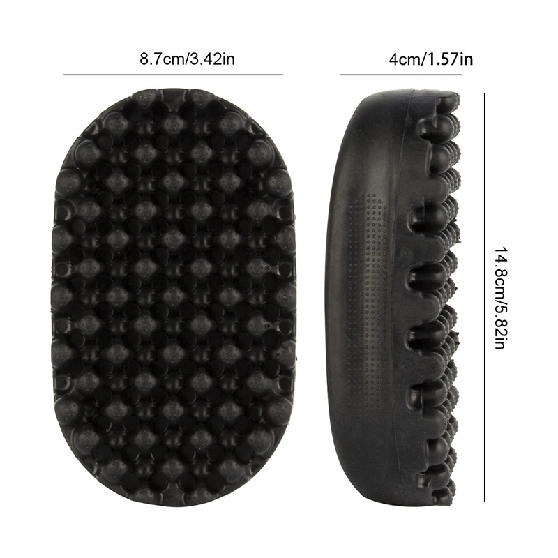 Portable Hair Twist Comb Washable Durable Curly Rubber Curling Brush Beauty Hair Pineapple Head Men'S Hair Cleaning Tool 6