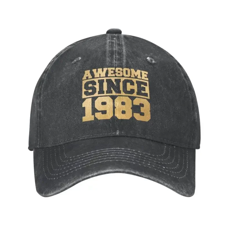 

Classic Cotton 1983 Birthday Baseball Cap Women Men Custom Adjustable Unisex Dad Hat Hip Hop