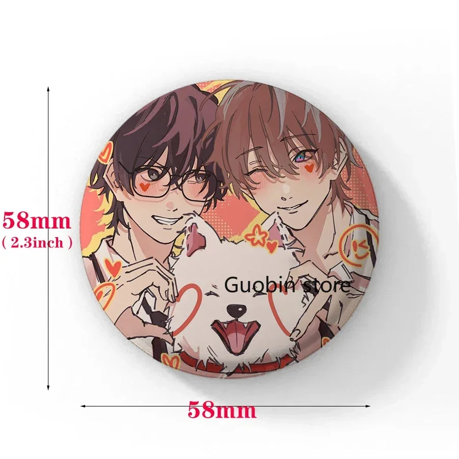 Enamel Pins 58mm Lost in The Cloud BL Anime Button Pin Cartoon Badge Backpack Decor