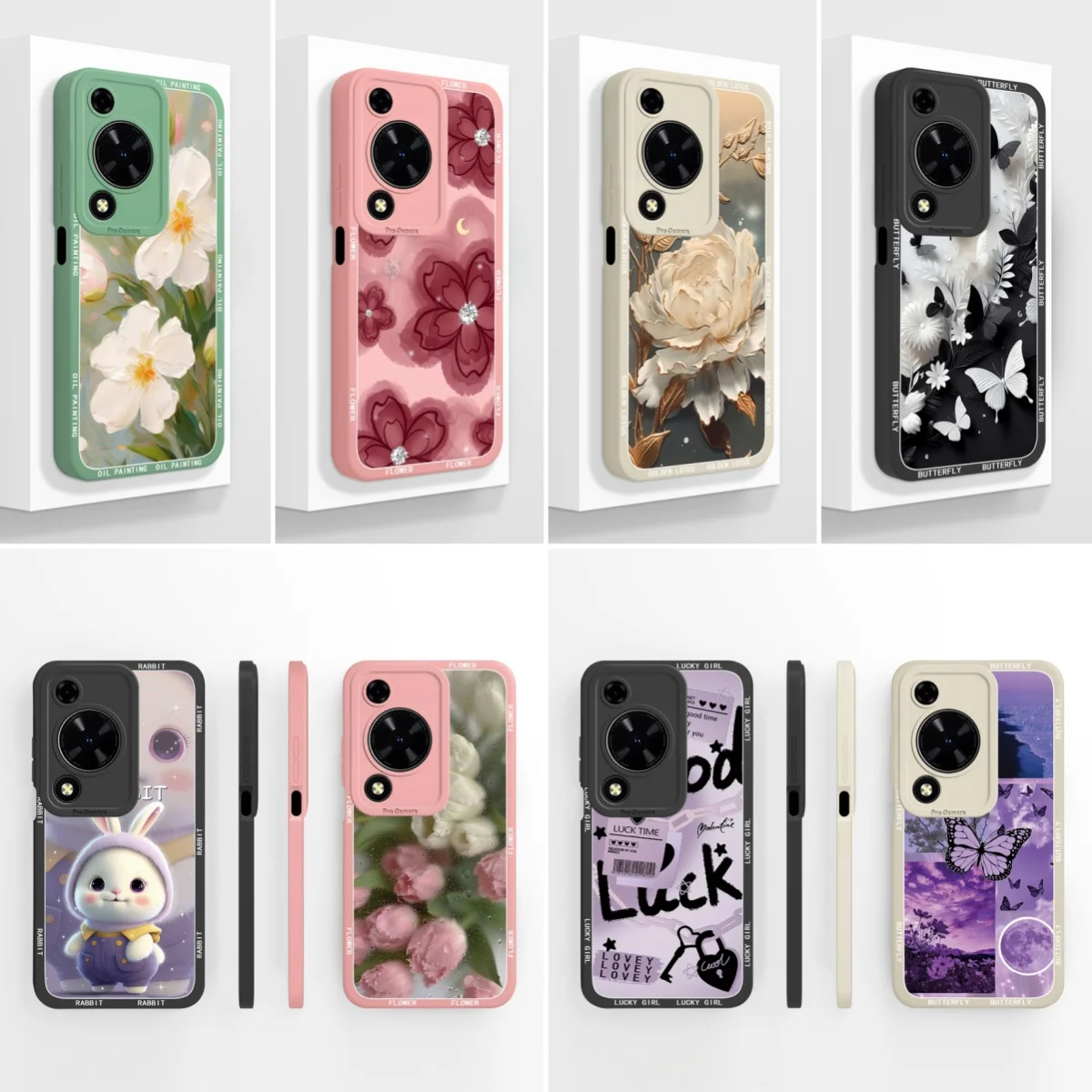 Beautiful Floral Liquid Silicone Phone Case