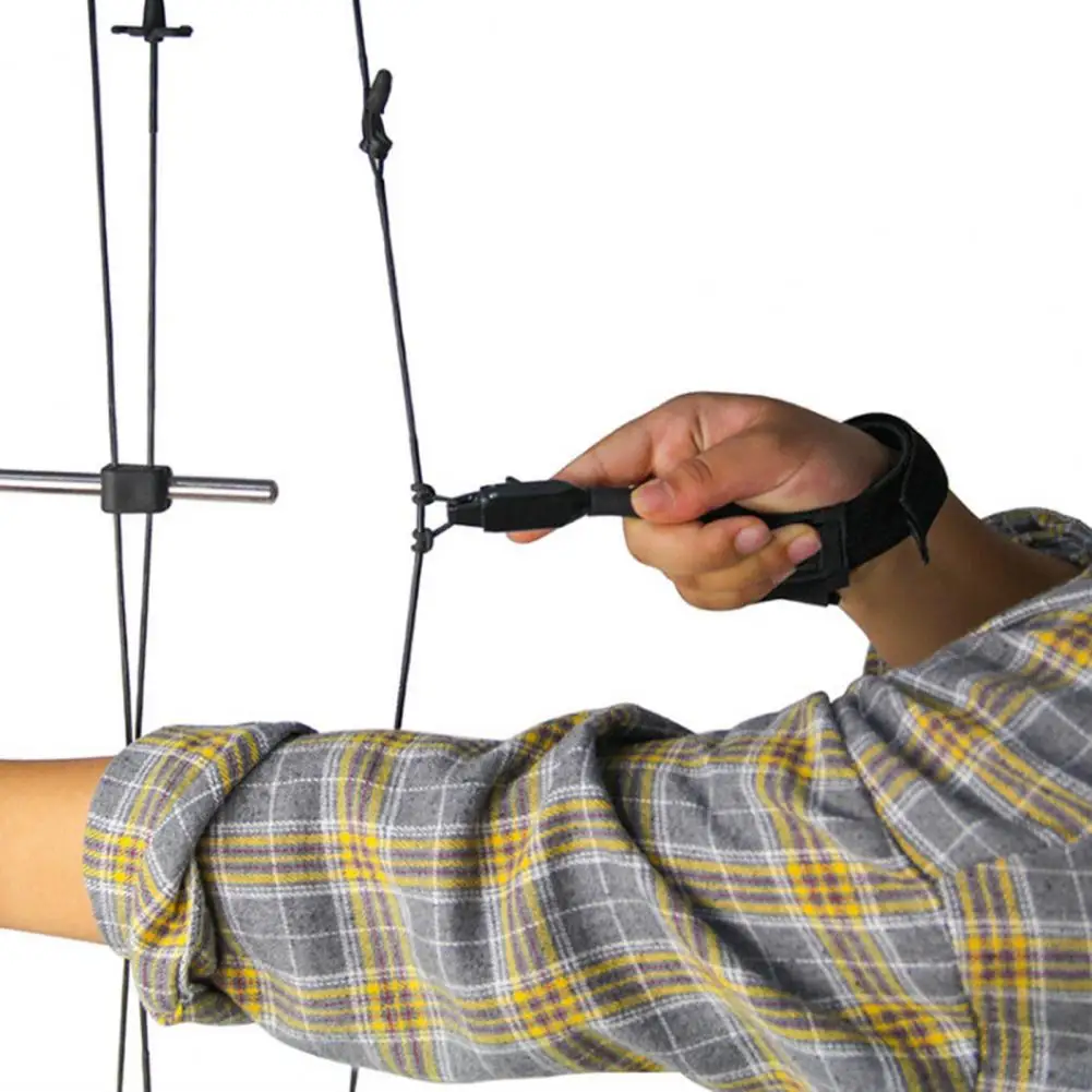 Archery Equipment Trigger Bow Release Adjustable Wrist Strap Archery Trigger Bow Release Aid with Spreader Pulley for Precision