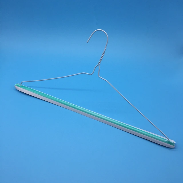 HANGERWORLD 50 Silver 16inch Metal Wire 13 Gauge Clothes Coat Garment Pants Bar Hangers