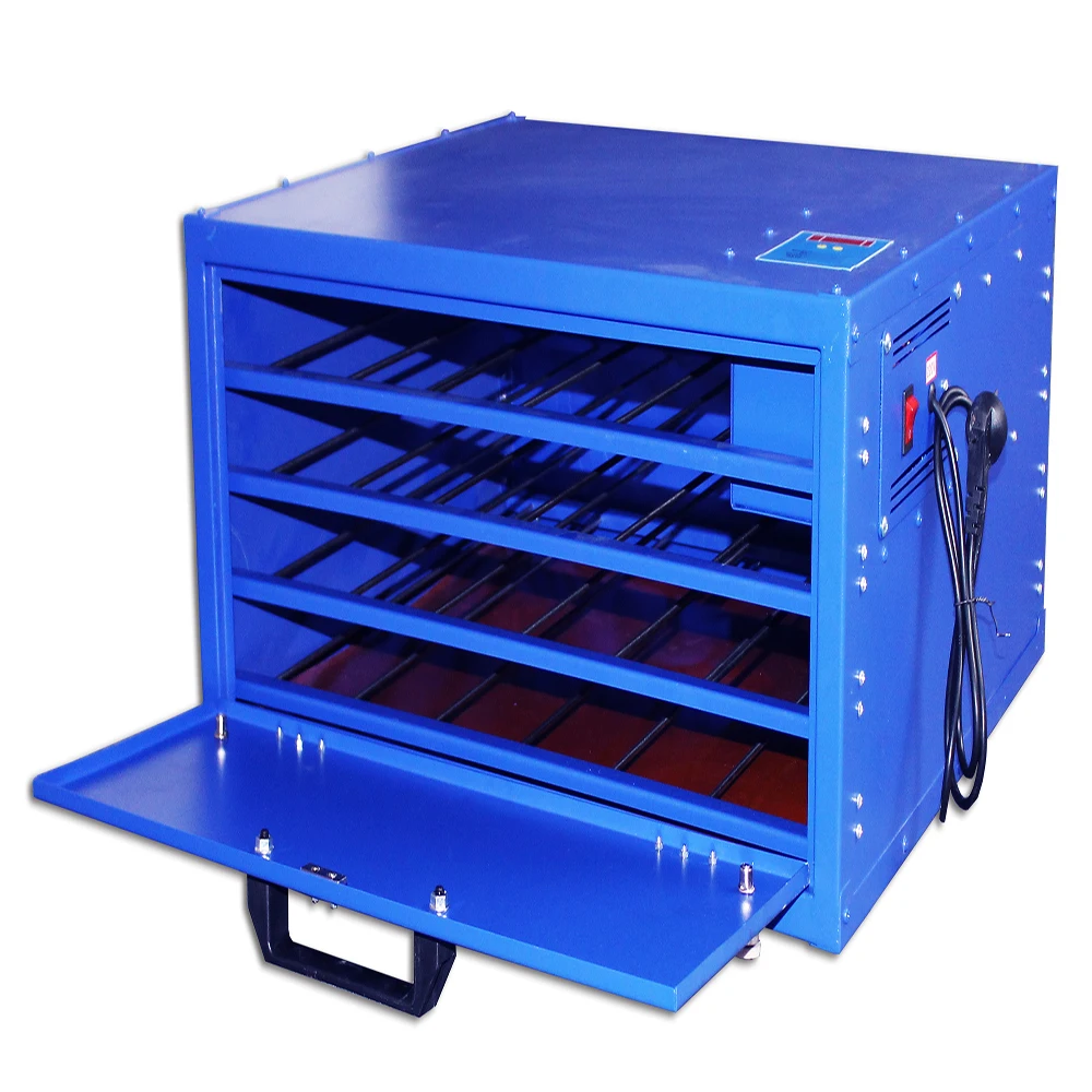 Screen Drying Cabinet Printing Machine 4 Layers Screen Printing Plate Drying Box Equipment Temperature Control Plate Heating