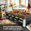 Mini Barbecue Grill Non-electric Raclette Machine Electric Steak Grill PTFE 2000 Electric Portable Smokeless Bbq Grill Aluminum 6