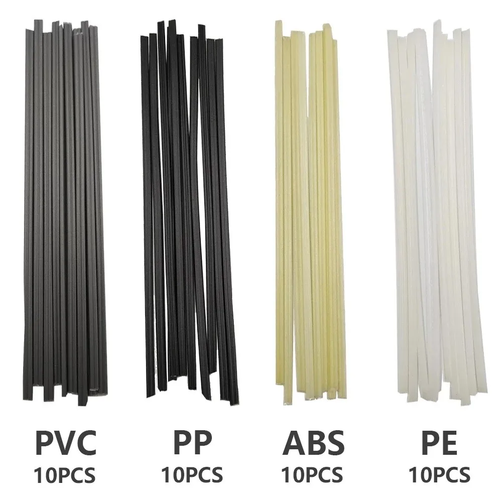 40PCS Plastic Welding Rods 200mm ABS/PP/PVC/PE Welding Sticks For Plastic Welder No Need Solder Powder Aluminum Welding Rod