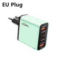 4-in-1 Type C Cable USB C PD Fast Charger 5 Ports Quick Charge Phone Adapter For iPhone Samsung Xiaomi Huawei OPPO Wall Charger 5