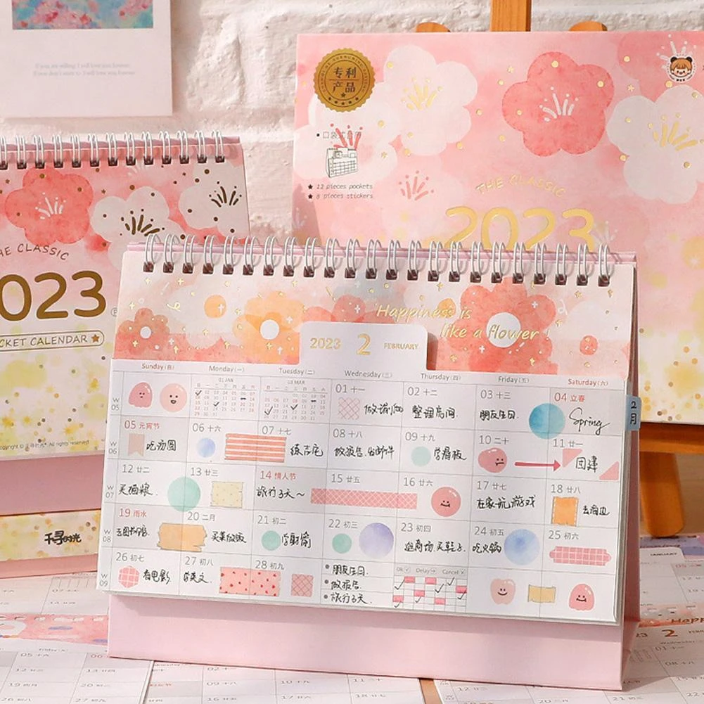 Cute Desks Desk Calendar | 2023 Desktop Calendar | Cute Desktop Calendar - 2023  Desk - Aliexpress