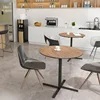 32'' Small Round Dining Table for 2-4 Person, Modern Multipurpose Round Conference Table Small Coffee Meeting Table 2