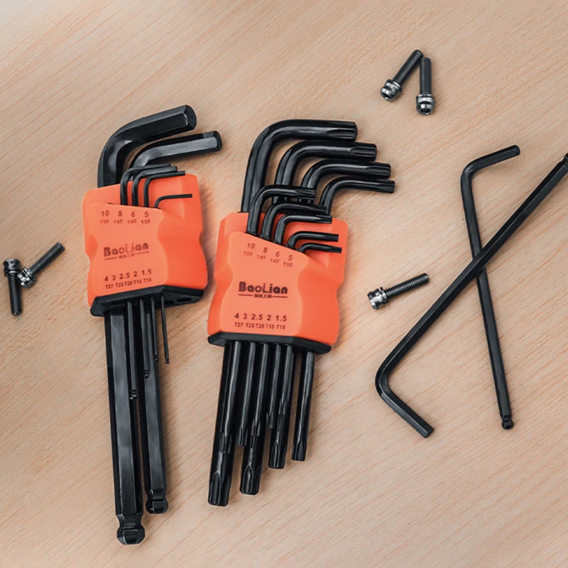 MUQZI Torx Wrench Set Hex Key Allen Wrench Set With Ball L-Key MTB Road Bike Repair Tool