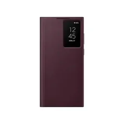 Leather S - View Flip Case for Ultimate Phone Protection (Burgundy)